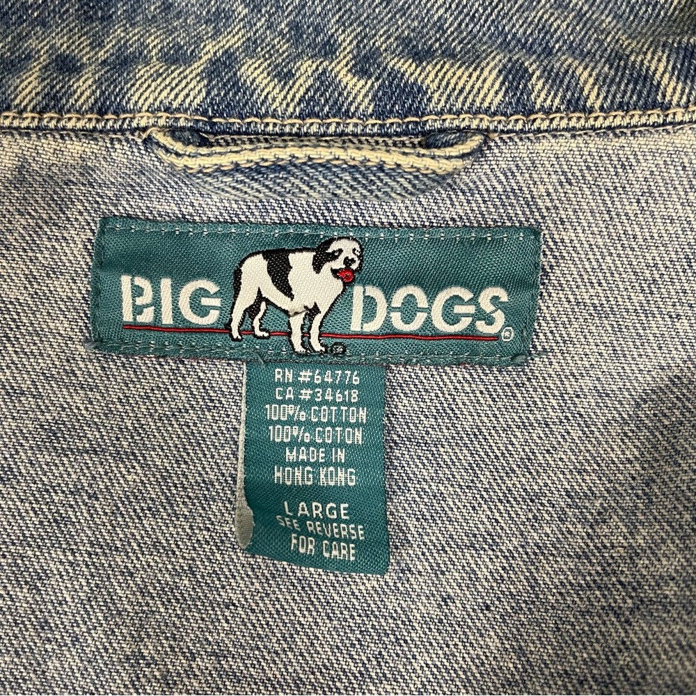 Big Dogs 2000 jean jacket size Large denim - Picture 10 of 11